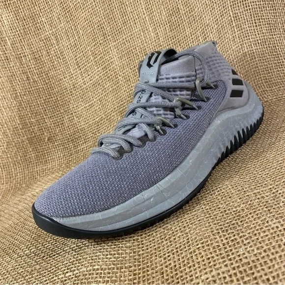 adidas | Shoes | Adidas Dame 4 Grey Black Basketball Shoes Mid High White  Size 7 | Poshmark